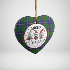 Clan Carmichael Modern Tartan Tartan Crest Gnome Heart Ceramic Ornament JC35 Carmichael Modern Tartan Tartan Christmas   