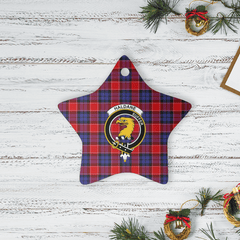 Clan Haldane 1 Tartan Crest Star Ceramic Ornament IJ92 Haldane 1 Tartan Tartan Christmas   