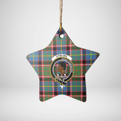 Clan Stirling (of Keir) Tartan Crest Star Ceramic Ornament BN69 Stirling (of Keir) Tartan Tartan Christmas   