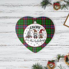 Clan McGeachie Tartan Tartan Crest Gnome Heart Ceramic Ornament YL33 McGeachie Tartan Tartan Christmas   