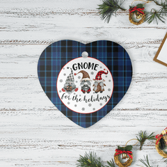 Clan Clark 2 Tartan Tartan Crest Gnome Heart Ceramic Ornament DY43 Clark 2 Tartan Tartan Christmas   