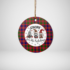 Clan MacIntyre Modern Tartan Tartan Crest Gnome Round Ceramic Ornament VR34 MacIntyre Modern Tartan Tartan Christmas   