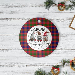 Clan MacIntyre Modern Tartan Tartan Crest Gnome Round Ceramic Ornament VR34 MacIntyre Modern Tartan Tartan Christmas   