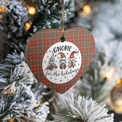 Clan MacKintosh Hunting Weathered Tartan Tartan Crest Gnome Heart Ceramic Ornament LC10 MacKintosh Hunting Weathered Tartan Tartan Christmas   