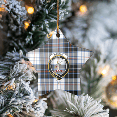 Clan MacRae Dress Modern Tartan Crest Star Ceramic Ornament MH82 MacRae Dress Modern Tartan Tartan Christmas   