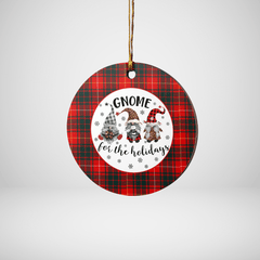 Clan Munro Modern 1 Tartan Tartan Crest Gnome Round Ceramic Ornament OR57 Munro Modern 1 Tartan Tartan Christmas   