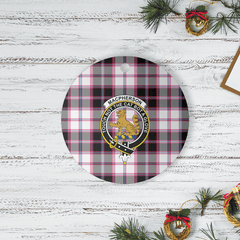 Clan MacPherson Hunting Modern Tartan Crest Round Ceramic Ornament PF43 MacPherson Hunting Modern Tartan Tartan Christmas   