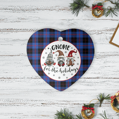 Clan Maule Tartan Tartan Crest Gnome Heart Ceramic Ornament ZK76 Maule Tartan Tartan Christmas   