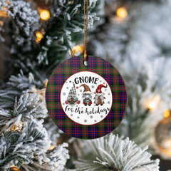 Clan MacDonnell of Glengarry Modern Tartan Tartan Crest Gnome Round Ceramic Ornament DL17 MacDonnell of Glengarry Modern Tartan Tartan Christmas   