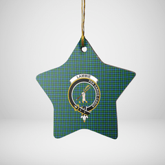 Clan Lammie Tartan Crest Star Ceramic Ornament OS99 Lammie Tartan Tartan Christmas   