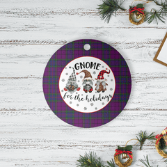 Clan Wardlaw Tartan Tartan Crest Gnome Round Ceramic Ornament KP16 Wardlaw Tartan Tartan Christmas   