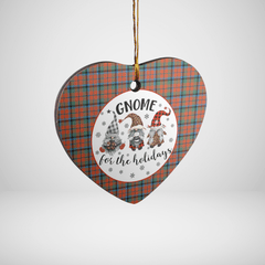 Clan MacNaughton Ancient Tartan Tartan Crest Gnome Heart Ceramic Ornament ZY22 MacNaughton Ancient Tartan Tartan Christmas   