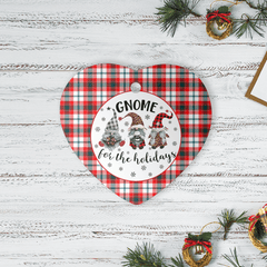 Clan Glasgow District Tartan Tartan Crest Gnome Heart Ceramic Ornament TT97 Glasgow District Tartan Tartan Christmas   