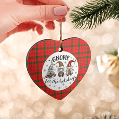 Clan MacDonnell of Keppoch Modern Tartan Tartan Crest Gnome Heart Ceramic Ornament EF73 MacDonnell of Keppoch Modern Tartan Tartan Christmas   