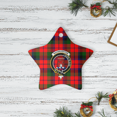 Clan MacNaughton Modern Tartan Crest Star Ceramic Ornament UN21 MacNaughton Modern Tartan Tartan Christmas   