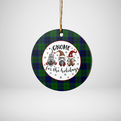 Clan Keith Modern Tartan Tartan Crest Gnome Round Ceramic Ornament AD20 Keith Modern Tartan Tartan Christmas   