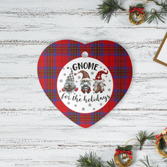 Clan Leslie Modern Tartan Tartan Crest Gnome Heart Ceramic Ornament BY56 Leslie Modern Tartan Tartan Christmas   