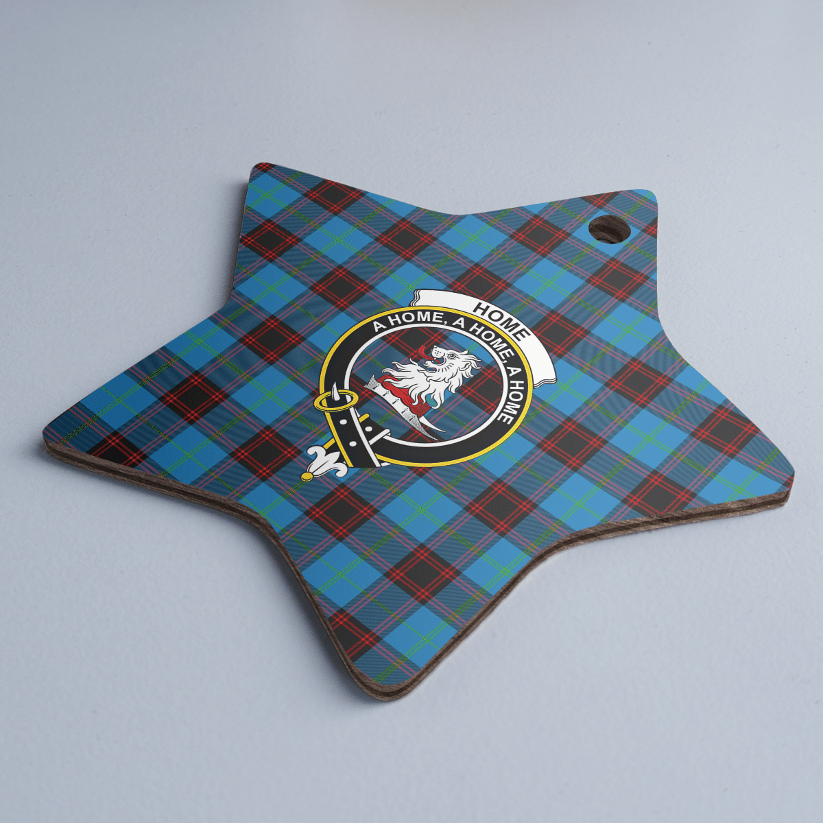 Clan Home Ancient Tartan Crest Star Ceramic Ornament GP76 Home Ancient Tartan Tartan Christmas   