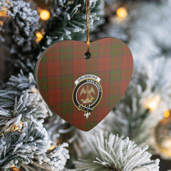 Clan HEREDrummond Tartan Crest Heart Ceramic Ornament BX94 HEREDrummond Tartan Tartan Christmas   