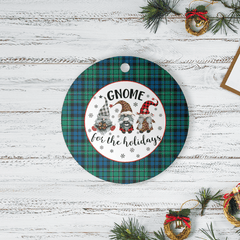 Clan MacCallum Ancient Tartan Tartan Crest Gnome Round Ceramic Ornament BX80 MacCallum Ancient Tartan Tartan Christmas   