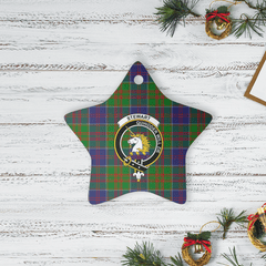 Clan Stewart of Appin Hunting Modern Tartan Crest Star Ceramic Ornament YG78 Stewart of Appin Hunting Modern Tartan Tartan Christmas   