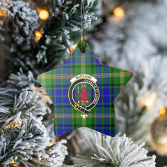 Clan Maitland Tartan Crest Star Ceramic Ornament VT97 Maitland Tartan Tartan Christmas   