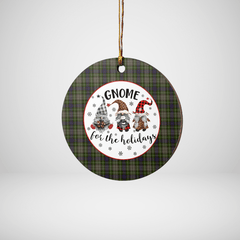 Clan Davidson Tulloch Dress Tartan Tartan Crest Gnome Round Ceramic Ornament NF91 Davidson Tulloch Dress Tartan Tartan Christmas   