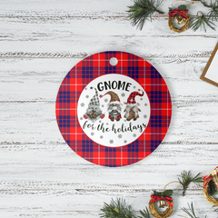 Clan Hamilton Modern Tartan Tartan Crest Gnome Round Ceramic Ornament II10 Hamilton Modern Tartan Tartan Christmas   