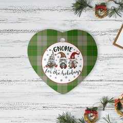 Clan Cunningham Dress Green Dancers Tartan Tartan Crest Gnome Heart Ceramic Ornament KY58 Cunningham Dress Green Dancers Tartan Tartan Christmas   