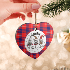 Clan Hamilton Modern Tartan Tartan Crest Gnome Heart Ceramic Ornament SZ76 Hamilton Modern Tartan Tartan Christmas   