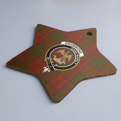 Clan Drummond Tartan Crest Star Ceramic Ornament SY22 Drummond Tartan Tartan Christmas   