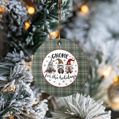 Clan Craig Tartan Tartan Crest Gnome Round Ceramic Ornament UK14 Craig Tartan Tartan Christmas   