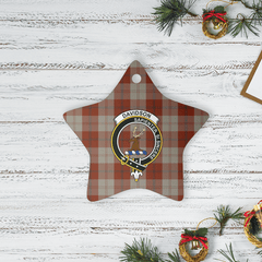 Clan Davidson Dress Dancers Tartan Crest Star Ceramic Ornament CI99 Davidson Dress Dancers Tartan Tartan Christmas   