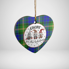 Clan Maitland Tartan Tartan Crest Gnome Heart Ceramic Ornament VS71 Maitland Tartan Tartan Christmas   