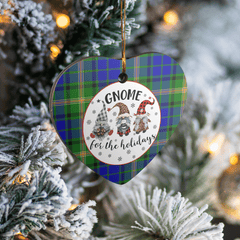 Clan Maitland Tartan Tartan Crest Gnome Heart Ceramic Ornament VS71 Maitland Tartan Tartan Christmas   