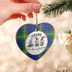 Clan Maitland Tartan Tartan Crest Gnome Heart Ceramic Ornament VS71 Maitland Tartan Tartan Christmas   