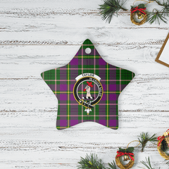 Clan Taylor Tartan Crest Star Ceramic Ornament MK87 Taylor Tartan Tartan Christmas   