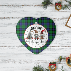 Clan Monteith Tartan Tartan Crest Gnome Heart Ceramic Ornament HV87 Monteith Tartan Tartan Christmas   