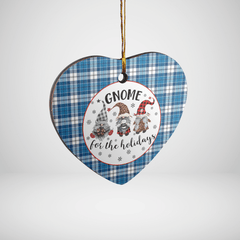 Clan Strathclyde District Tartan Tartan Crest Gnome Heart Ceramic Ornament QC16 Strathclyde District Tartan Tartan Christmas   