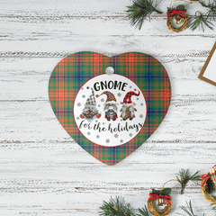 Clan Wilson Ancient Tartan Tartan Crest Gnome Heart Ceramic Ornament BV21 Wilson Ancient Tartan Tartan Christmas   