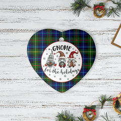 Clan Smith Modern Tartan Tartan Crest Gnome Heart Ceramic Ornament RN38 Smith Modern Tartan Tartan Christmas   