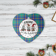 Clan US Marine Tartan Tartan Crest Gnome Heart Ceramic Ornament QE86 US Marine Tartan Tartan Christmas   