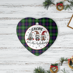 Clan Sutherland Modern Tartan Tartan Crest Gnome Heart Ceramic Ornament XS52 Sutherland Modern Tartan Tartan Christmas   