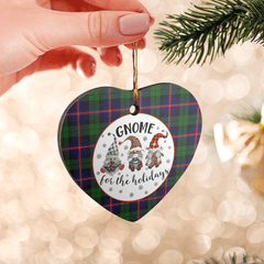 Clan Urquhart Modern Tartan Tartan Crest Gnome Heart Ceramic Ornament KS45 Urquhart Modern Tartan Tartan Christmas   