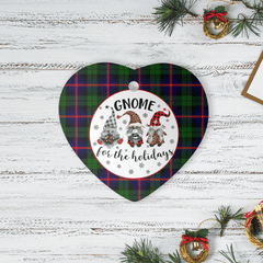 Clan Urquhart Modern Tartan Tartan Crest Gnome Heart Ceramic Ornament KS45 Urquhart Modern Tartan Tartan Christmas   