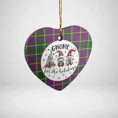 Clan Taylor Tartan Tartan Crest Gnome Heart Ceramic Ornament PP78 Taylor Tartan Tartan Christmas   