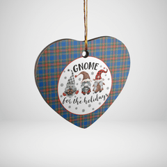 Clan MacBeth Ancient Tartan Tartan Crest Gnome Heart Ceramic Ornament AJ67 MacBeth Ancient Tartan Tartan Christmas   