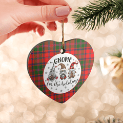 Clan Stewart of Appin Modern Tartan Tartan Crest Gnome Heart Ceramic Ornament YM78 Stewart of Appin Modern Tartan Tartan Christmas   