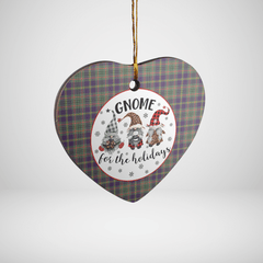 Clan Taylor Weathered Tartan Tartan Crest Gnome Heart Ceramic Ornament OE74 Taylor Weathered Tartan Tartan Christmas   