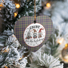 Clan Taylor Weathered Tartan Tartan Crest Gnome Heart Ceramic Ornament OE74 Taylor Weathered Tartan Tartan Christmas   